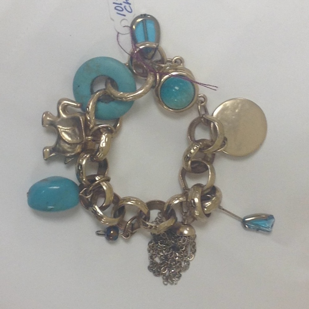 Gold & turquoise bracelet